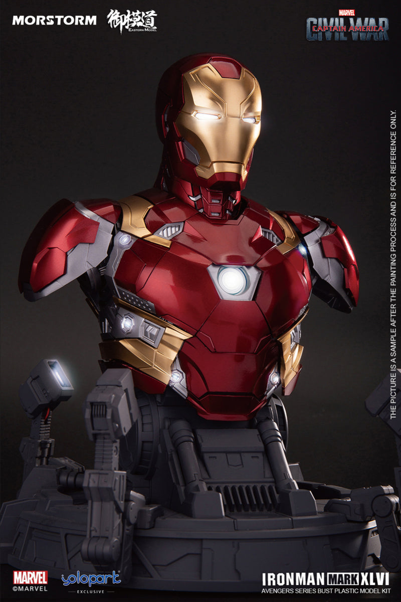 PREORDER MORSTORM IRON MAN Mark XLVI Bust Plastic Model Kit Sam's