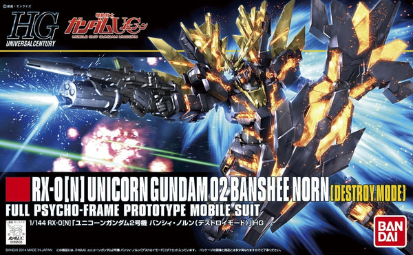 Backorder HGUC No. 175 RX-0[N] UNICORN GUNDAM 02 Banshee Norn Destroy Mode 052025
