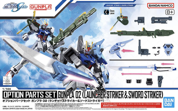 Backorder Option Parts Set Gunpla 02 Launcher Striker & Sword Striker 052025