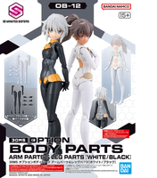 Backorder 30MS No. OB-12 Option Body Parts Arm & Leg Parts (White/Black) 052025